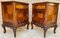 French Louis XV Style Walnut & Marquetry Bedside Tables, Set of 2 2