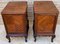 French Louis XV Style Walnut & Marquetry Bedside Tables, Set of 2, Image 4