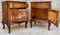 French Louis XV Style Walnut & Marquetry Bedside Tables, Set of 2 10