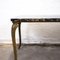 Black Egyptian Marble Coffee Table on Brass Legs, 1920s, Image 6