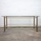 Brass Coffee Table With Glass Shelf, 1980s 2