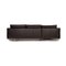 Dunkelbraunes Gyform Ecksofa aus Leder 6