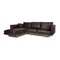 Dark Brown Leather Gyform Corner Sofa 1