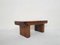 Brutalist Solid Oak Side Table or Bench, France, 1970s 1