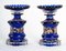 Enamelled Bohemian Crystal Bottle and Cup, Set of 3 5