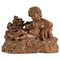 Figurine d'Enfant avec Oiseau en Terre Cuite 1