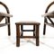 Italian Bamboo Armchairs with Longhi Rattan Footrest, 1970s, Set of 2, Image 9