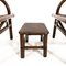Italian Bamboo Armchairs with Longhi Rattan Footrest, 1970s, Set of 2 10