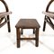 Italian Bamboo Armchairs with Longhi Rattan Footrest, 1970s, Set of 2, Image 10