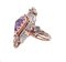 Amethyst Ring in Rose Gold and Silver, Image 2