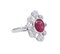 18K White Gold ring with Ruby and Diamonds 2
