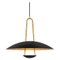 Brass Black Satellite 55 Ceiling Lamp by Johan Carpner for Konsthantverk Tyringe 1, Image 1