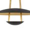 Brass Black Satellite 55 Ceiling Lamp by Johan Carpner for Konsthantverk Tyringe 1, Image 3