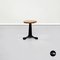 Mid-Century Italian Industrial Stool in Wood and Cast Iron by Singer, 1920s 1