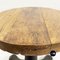 Mid-Century Italian Industrial Stool in Wood and Cast Iron by Singer, 1920s 5