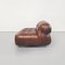 Mid-Century Italian Soriana Sofa in Brown Leather by Afra & Tobia Scarpa for Cassina, 1970 3