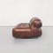 Mid-Century Italian Soriana Sofa in Brown Leather by Afra & Tobia Scarpa for Cassina, 1970, Image 3