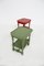 Vintage Side Table in Green Lacquered Wood 8