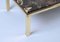 Mid-Century Italian Quartzite Marble & Brass Coffee Table, 1970s, Image 17