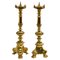 Solid Cast Brass Candlesticks, Set of 2, Image 1