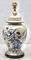 French Ceramic Crackle Table Lamp with Hand Painted Decoration, 1930s 10