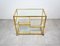 Serving Bar Cart in Brass and Glass, Italy, 1970s 4
