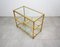Serving Bar Cart in Brass and Glass, Italy, 1970s 6