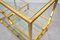 Serving Bar Cart in Brass and Glass, Italy, 1970s 12