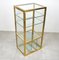 Cabinet Shelf in Brass, Chrome and Glass in the Style of Renato Levi, Italy, 1970s 2