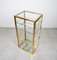 Cabinet Shelf in Brass, Chrome and Glass in the Style of Renato Levi, Italy, 1970s 7