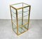 Cabinet Shelf in Brass, Chrome and Glass in the Style of Renato Levi, Italy, 1970s 3