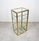 Cabinet Shelf in Brass, Chrome and Glass in the Style of Renato Levi, Italy, 1970s 4