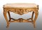 French Napoleon III Golden and Carved Wooden Coffee Table, Image 1