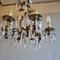 Gilded Iron & Crystal Chandelier 4
