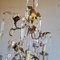 Gilded Iron & Crystal Chandelier 3