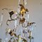 Lámpara de araña de hierro dorado y cristal, Imagen 3