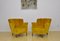 Vintage Yellow Velvet Armchairs, 1960s, Set of 2 11
