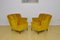 Vintage Yellow Velvet Armchairs, 1960s, Set of 2 9