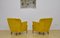 Vintage Yellow Velvet Armchairs, 1960s, Set of 2 5
