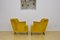 Vintage Yellow Velvet Armchairs, 1960s, Set of 2 3