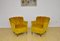 Vintage Yellow Velvet Armchairs, 1960s, Set of 2 2