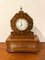 Antique Regency Quality Rosewood & Brass Inlaid Mantle Clock, Image 1