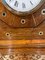 Reloj de repisa antiguo de palisandro y latón con incrustaciones, Imagen 6