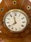 Reloj de repisa antiguo de palisandro y latón con incrustaciones, Imagen 4
