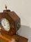 Antique Regency Quality Rosewood & Brass Inlaid Mantle Clock, Image 5