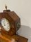 Reloj de repisa antiguo de palisandro y latón con incrustaciones, Imagen 5