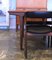 Danish Chairs in Teak and Leather, Set of 4 16