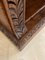 Large Antique Victorian Quality Carved Oak Open Bookcase 10
