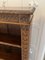 Large Antique Victorian Quality Carved Oak Open Bookcase 8