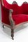 19th Century French Louis Philippe Walnut Red Banquette or Sofa 6